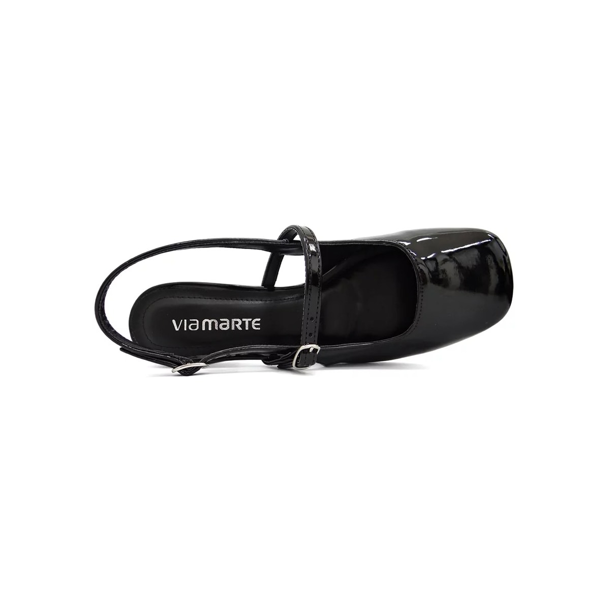 Sapato Via Marte Slingback Scarpin Feminino 050-006 Preto Sapato Via Marte Slingback Scarpin Feminino 050-006 Preto