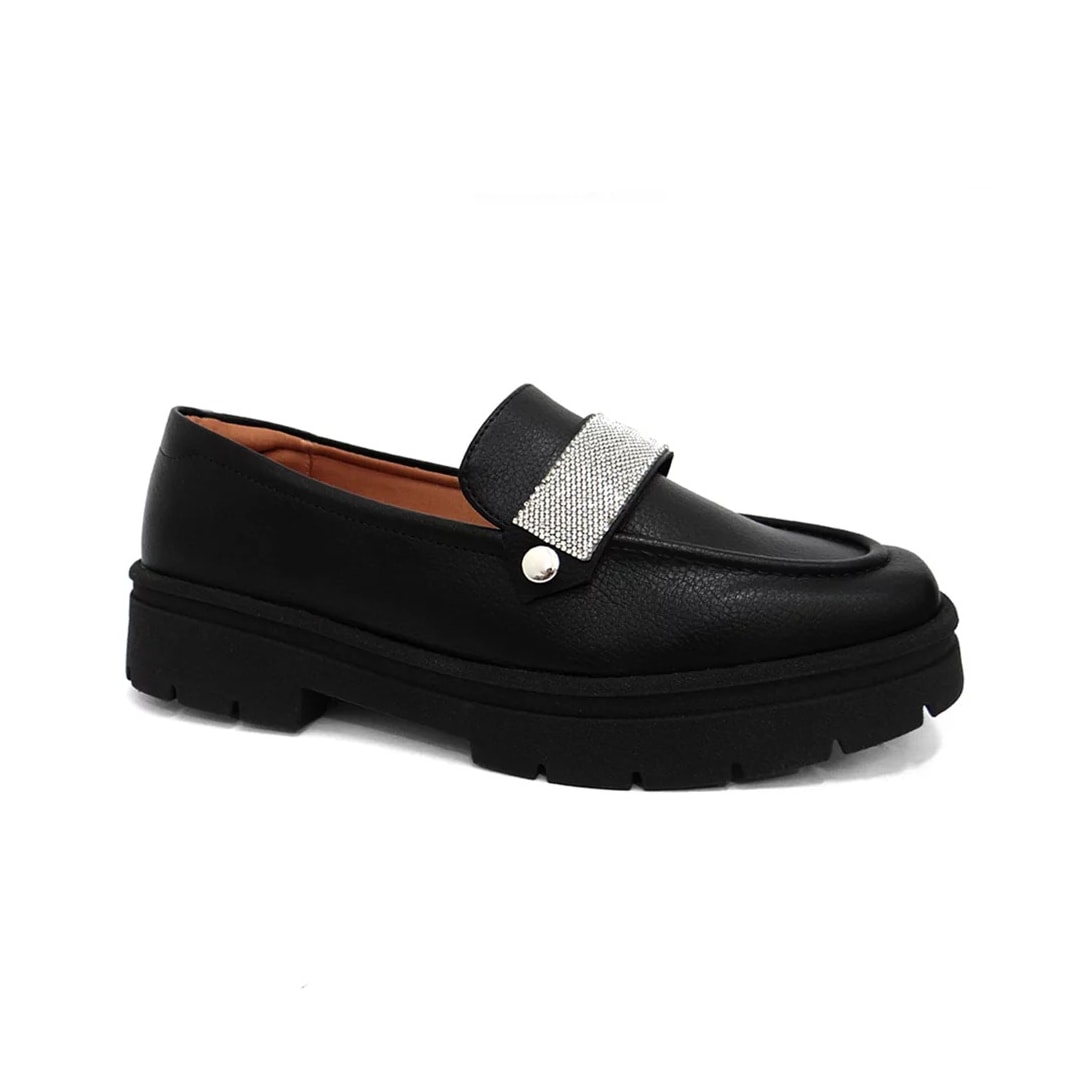 Sapato Vizzano Loafer Mocassim 1422.102 Preto