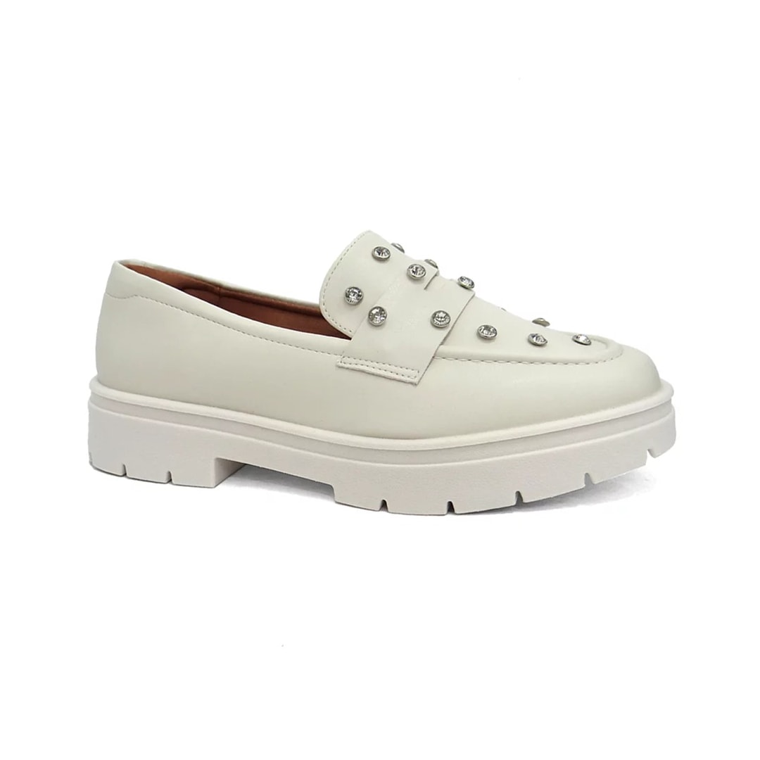 Sapato Vizzano Loafer Mocassim 1422.105 Branco Off