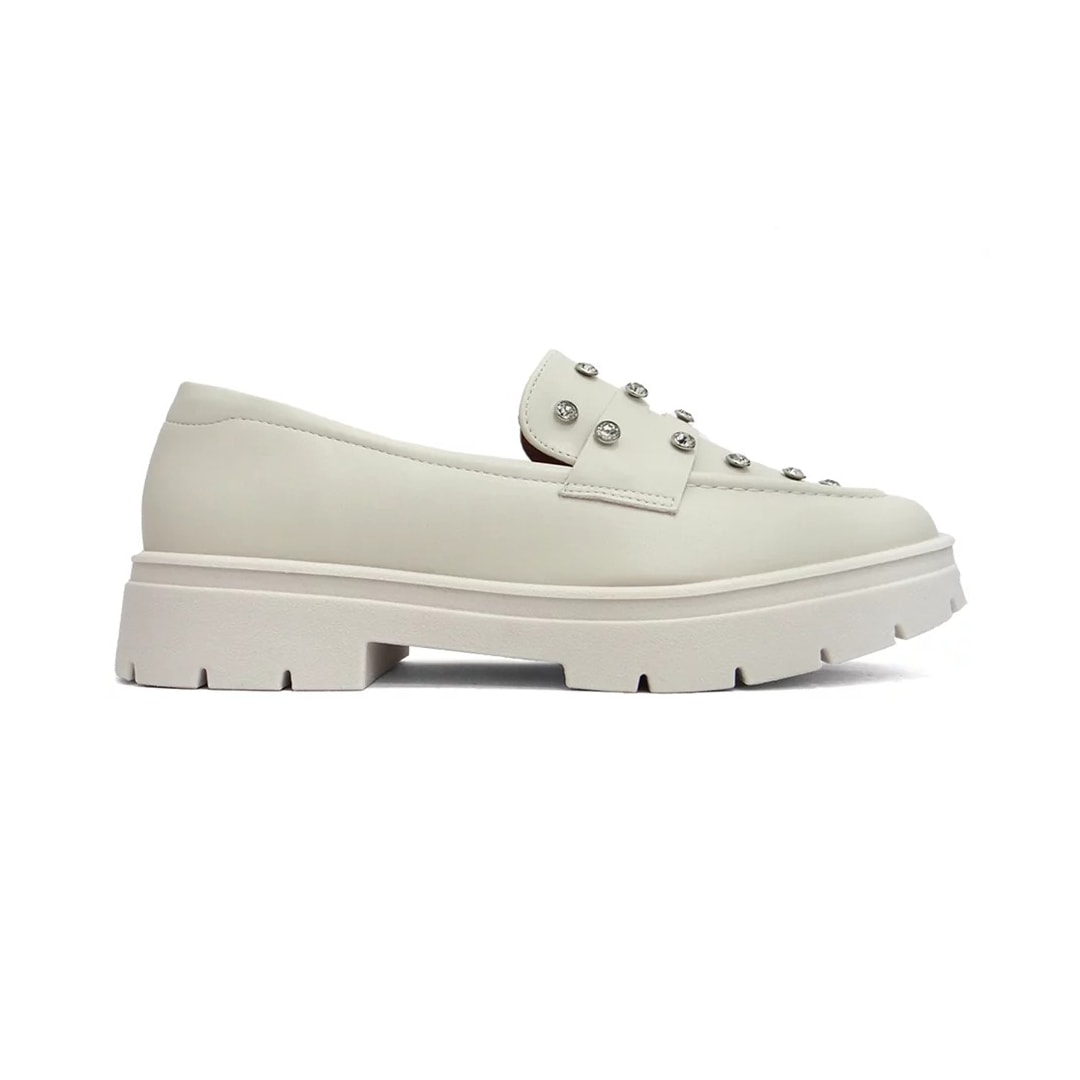 Sapato Vizzano Loafer Mocassim 1422.105 Branco Off