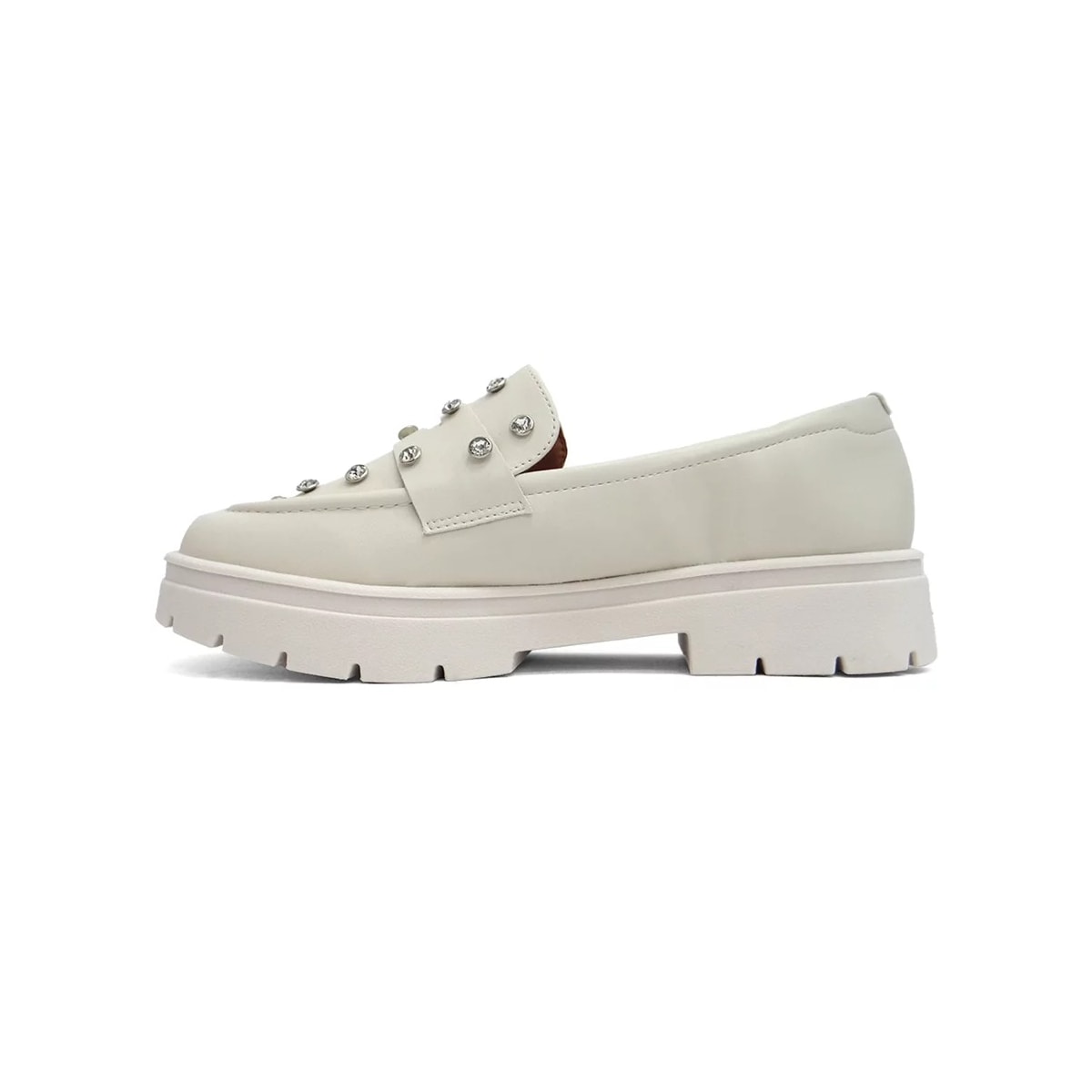 Sapato Vizzano Loafer Mocassim 1422.105 Branco Off Sapato Vizzano Loafer Mocassim 1422.105 Branco Off