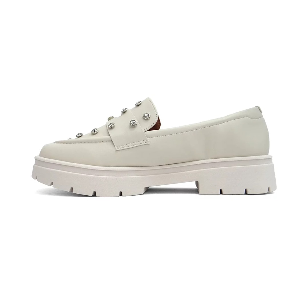 Sapato Vizzano Loafer Mocassim 1422.105 Branco Off
