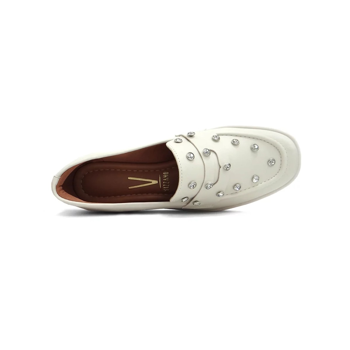 Sapato Vizzano Loafer Mocassim 1422.105 Branco Off Sapato Vizzano Loafer Mocassim 1422.105 Branco Off