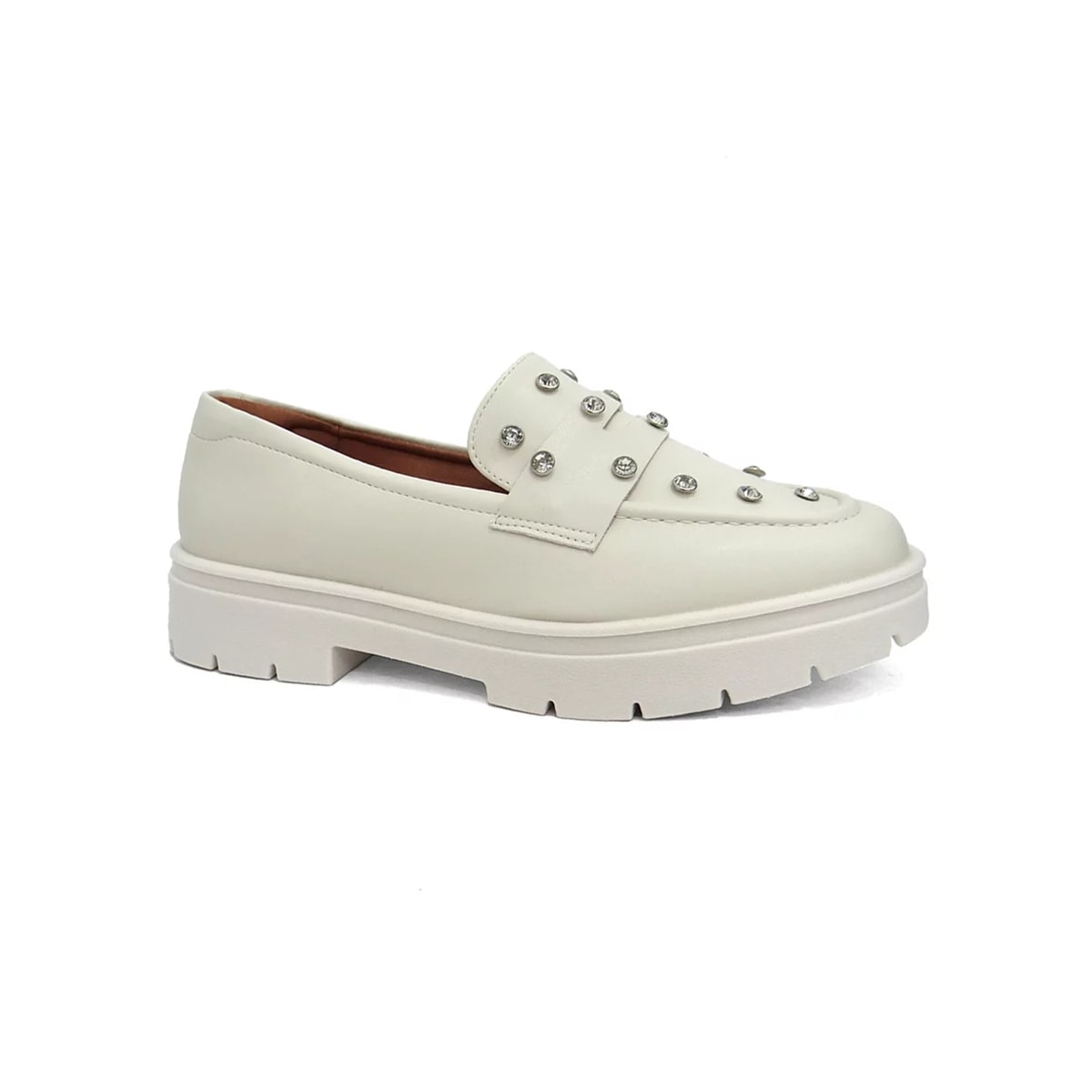 Sapato Vizzano Loafer Mocassim 1422.105 Branco Off Sapato Vizzano Loafer Mocassim 1422.105 Branco Off