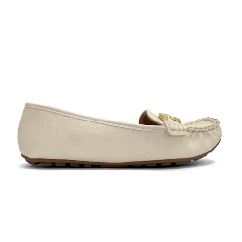 Detalhe - Sapato Vizzano Mocassim 1187.375A Branco Off
