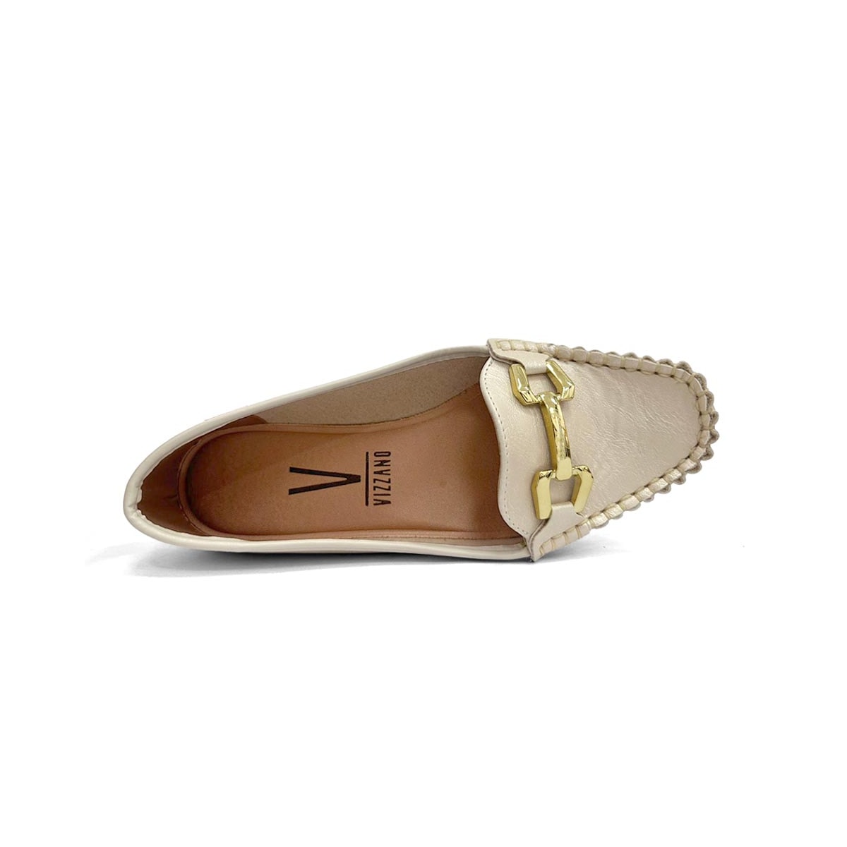 Sapato Vizzano Mocassim 1187.375A Branco Off Sapato Vizzano Mocassim 1187.375A Branco Off