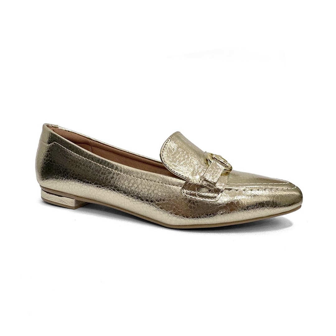 Sapato Vizzano Mocassim 1351.106A Dourado Sapato Vizzano Mocassim 1351.106A Dourado