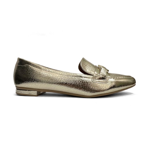 Detalhe - Sapato Vizzano Mocassim 1351.106A Dourado