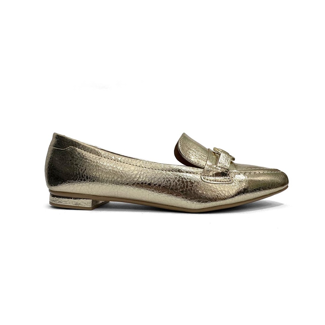 Sapato Vizzano Mocassim 1351.106A Dourado Sapato Vizzano Mocassim 1351.106A Dourado