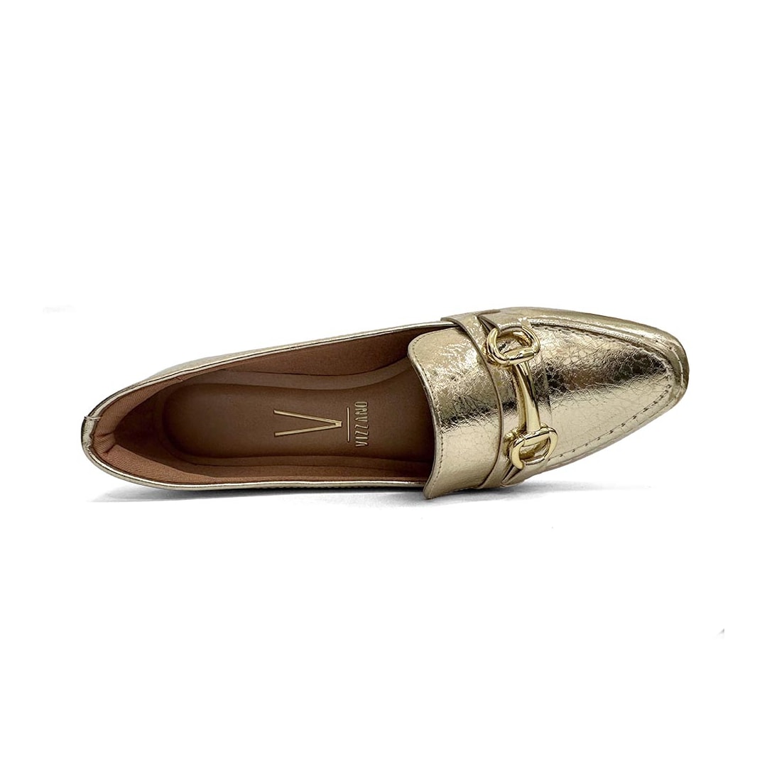 Sapato Vizzano Mocassim 1351.106A Dourado Sapato Vizzano Mocassim 1351.106A Dourado