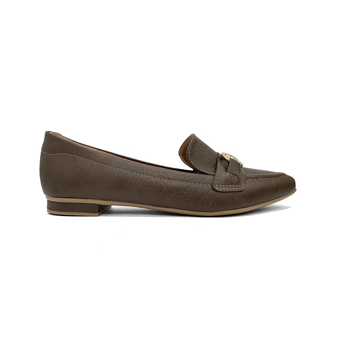 Sapato Vizzano Mocassim Bico Fino 1351.106 Chocolate