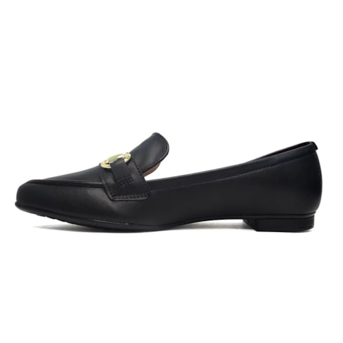 Sapato Vizzano Mocassim Bico Fino 1351.106 Preto