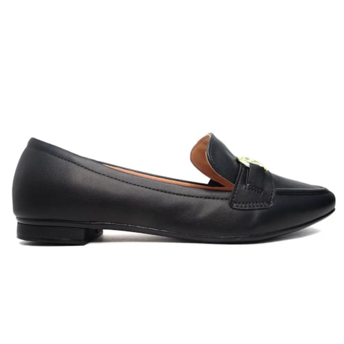 Detalhe - Sapato Vizzano Mocassim Bico Fino 1351.106 Preto