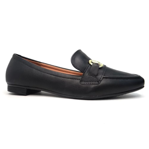 Sapato Vizzano Mocassim Bico Fino 1351.106 Preto