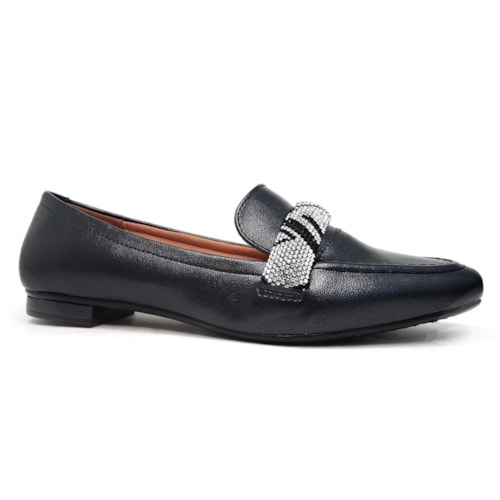 Sapato Vizzano Mocassim Bico Fino 1351.107 Preto