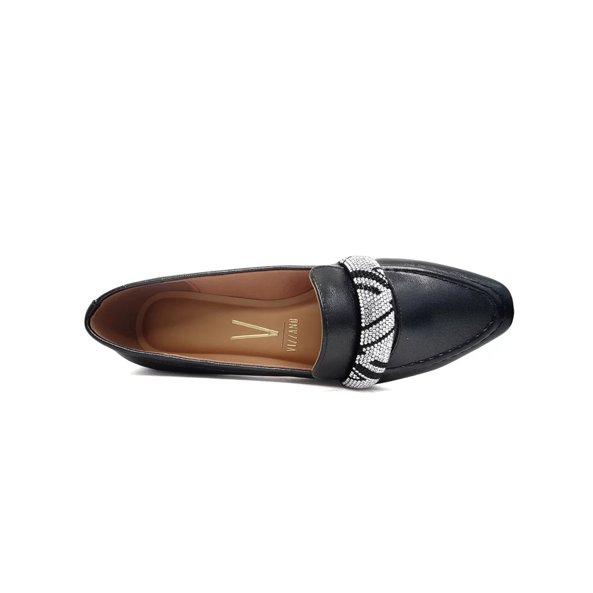 Sapato Vizzano Mocassim Bico Fino 1351.107 Preto Sapato Vizzano Mocassim Bico Fino 1351.107 Preto