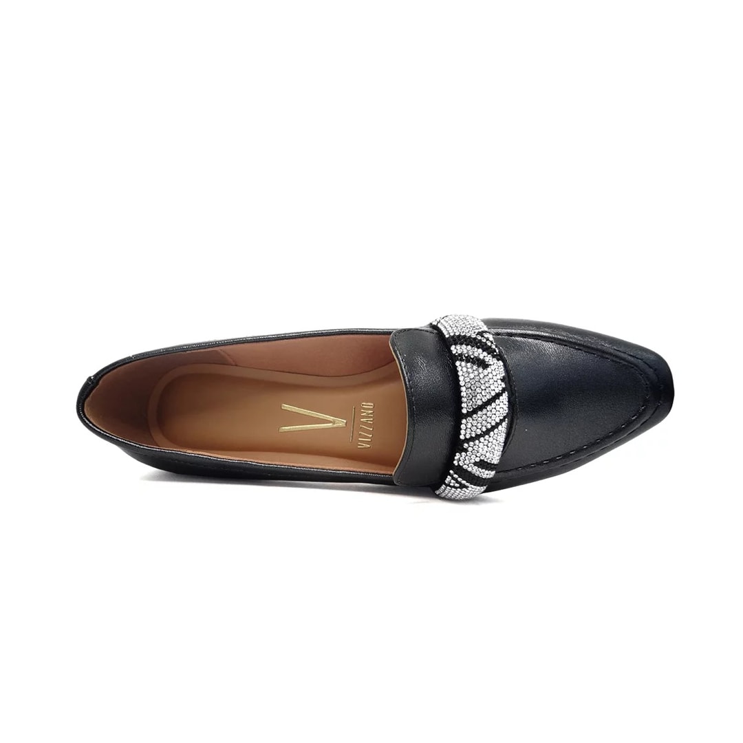 Sapato Vizzano Mocassim Bico Fino 1351.107 Preto