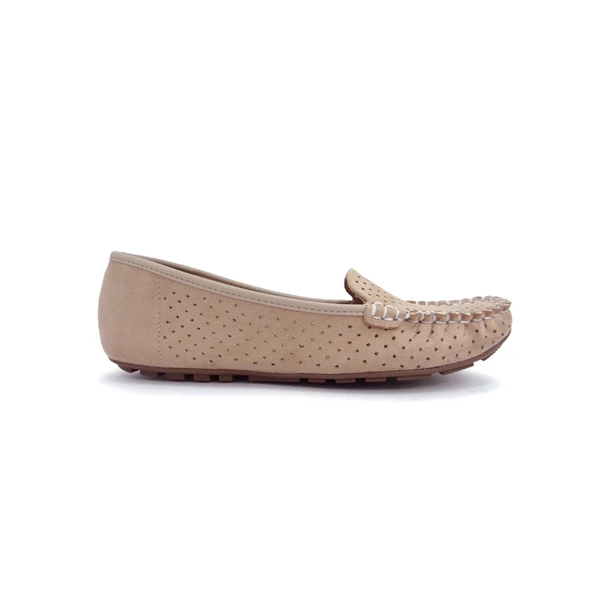 Sapato Vizzano Mocassim Camurça 1187.303 Bege Sapato Vizzano Mocassim Camurça 1187.303 Bege