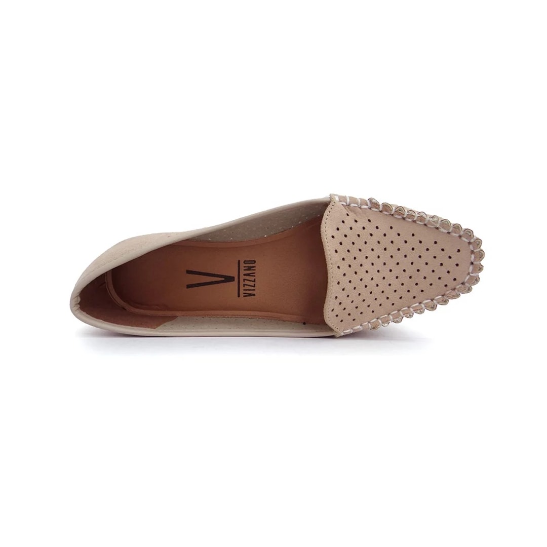 Sapato Vizzano Mocassim Camurça 1187.303 Bege Sapato Vizzano Mocassim Camurça 1187.303 Bege