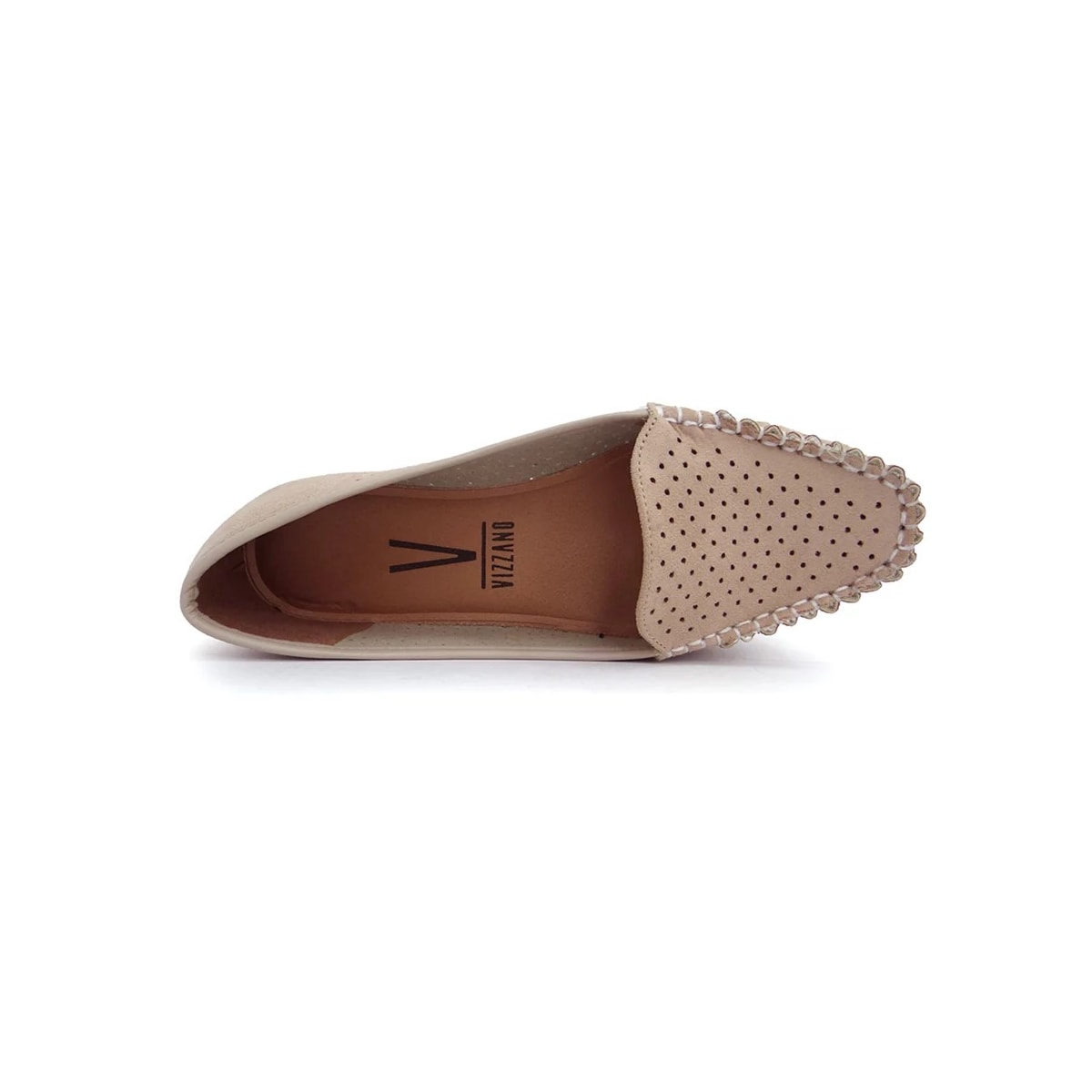 Sapato Vizzano Mocassim Camurça 1187.303 Bege Sapato Vizzano Mocassim Camurça 1187.303 Bege