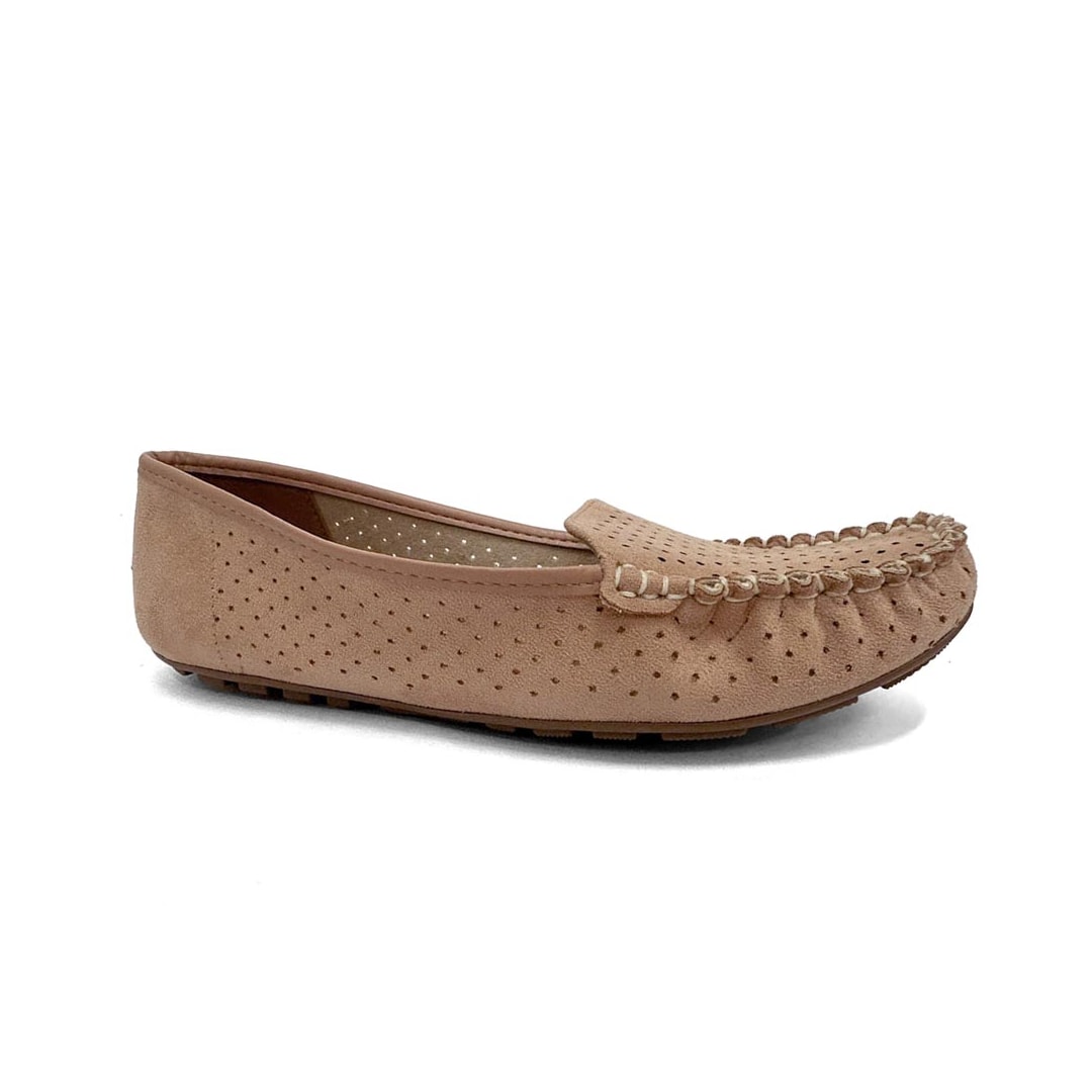 Sapato Vizzano Mocassim Camurça 1187.303 Nude Sapato Vizzano Mocassim Camurça 1187.303 Nude