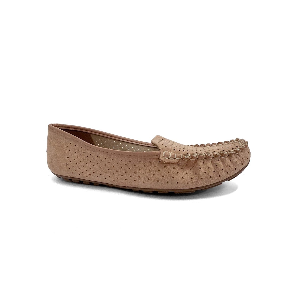 Sapato Vizzano Mocassim Camurça 1187.303 Nude Sapato Vizzano Mocassim Camurça 1187.303 Nude