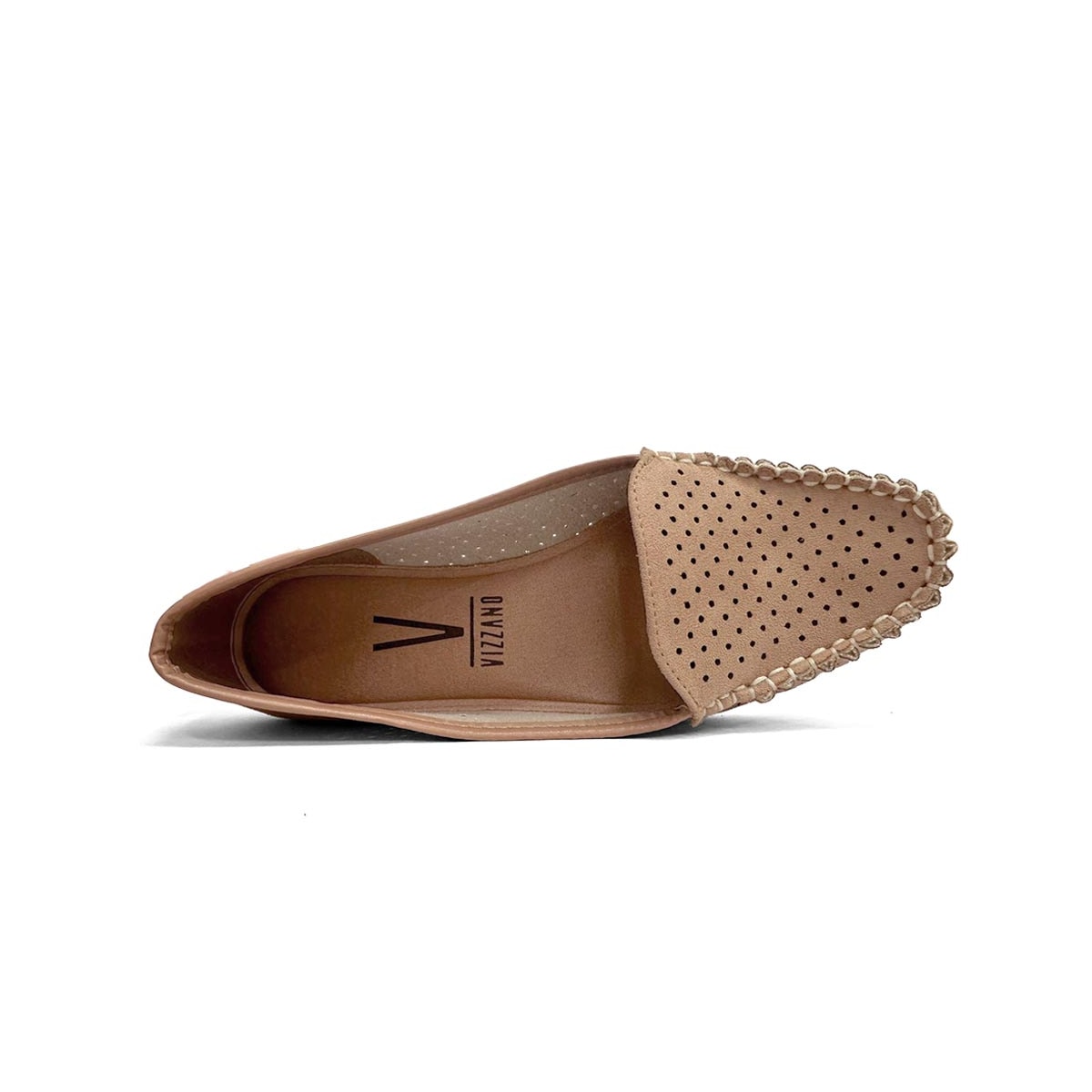 Sapato Vizzano Mocassim Camurça 1187.303 Nude Sapato Vizzano Mocassim Camurça 1187.303 Nude