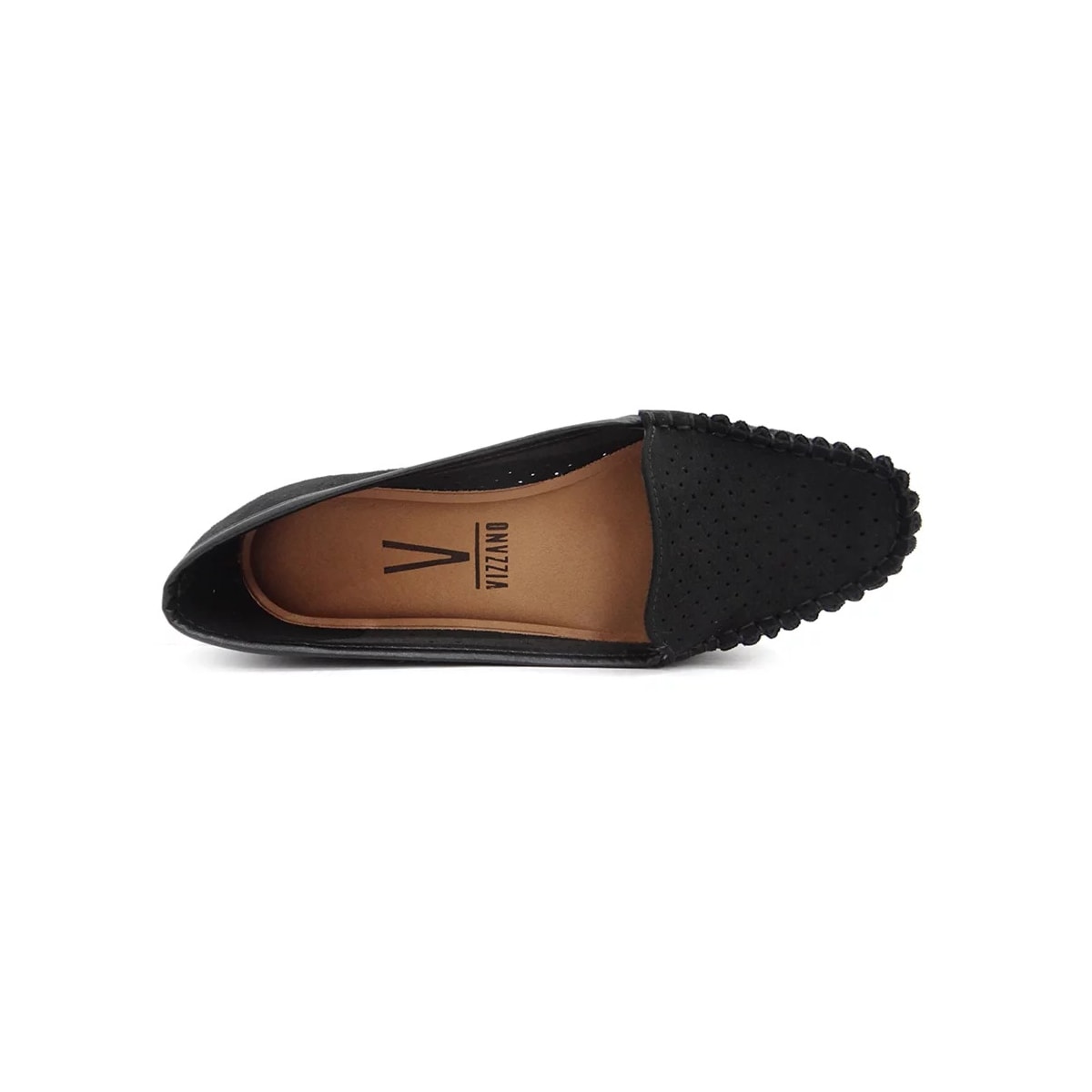 Sapato Vizzano Mocassim Camurça 1187.303 Preto
