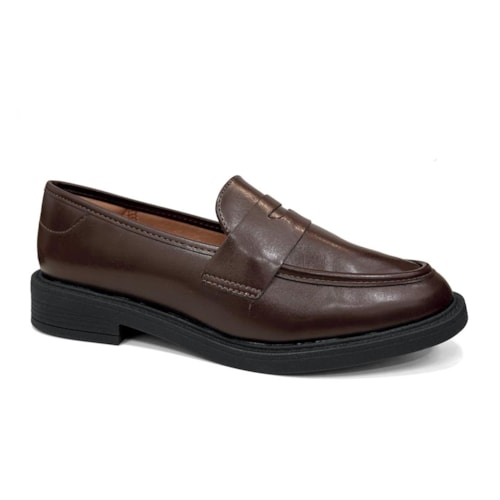 Sapato Vizzano Mocassim Flow Loafer 1453.100 Cacau