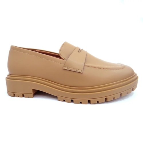 Sapato Vizzano Mocassim Tratorado 1411.100 Tan