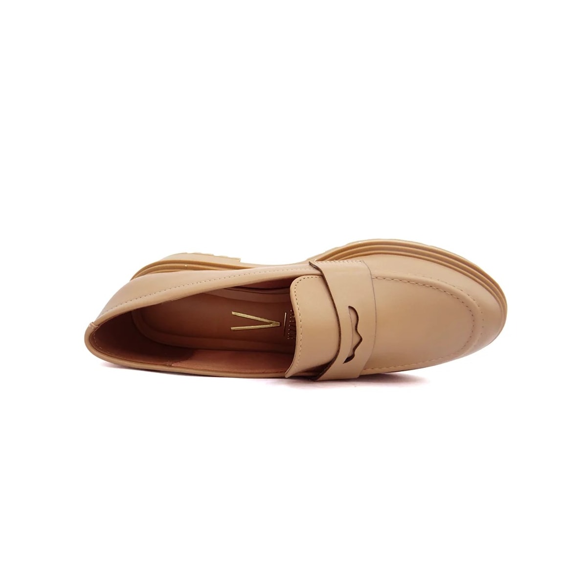 Sapato Vizzano Mocassim Tratorado 1411.100 Tan Sapato Vizzano Mocassim Tratorado 1411.100 Tan