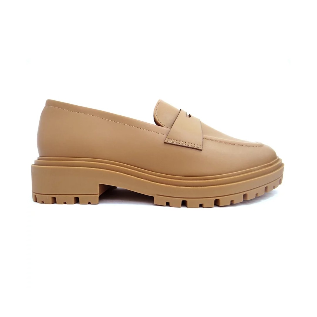 Sapato Vizzano Mocassim Tratorado 1411.100 Tan
