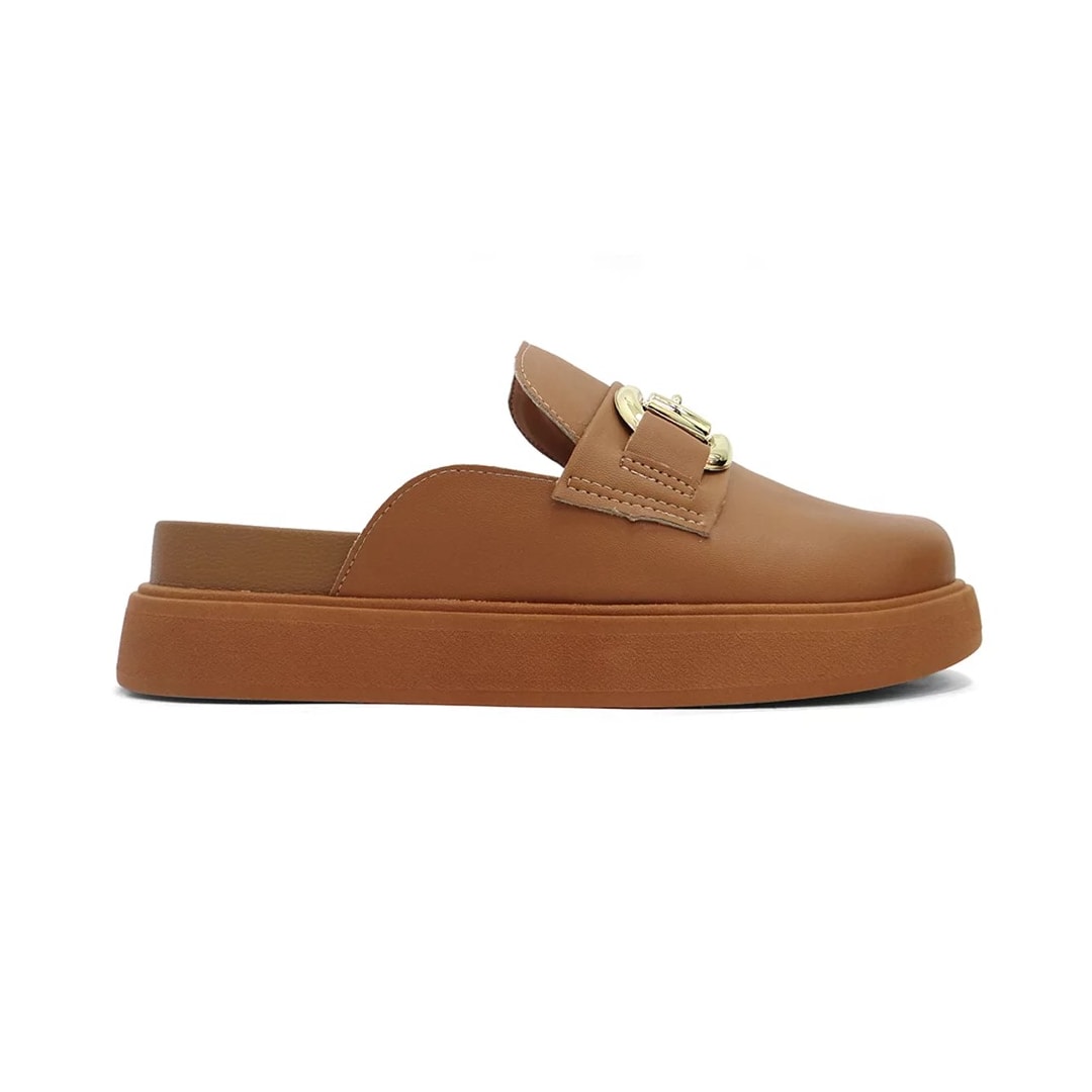 Sapato Vizzano Mule Loafer Mocassim 1434.104 Camel
