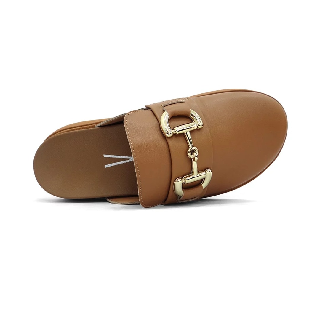Sapato Vizzano Mule Loafer Mocassim 1434.104 Camel