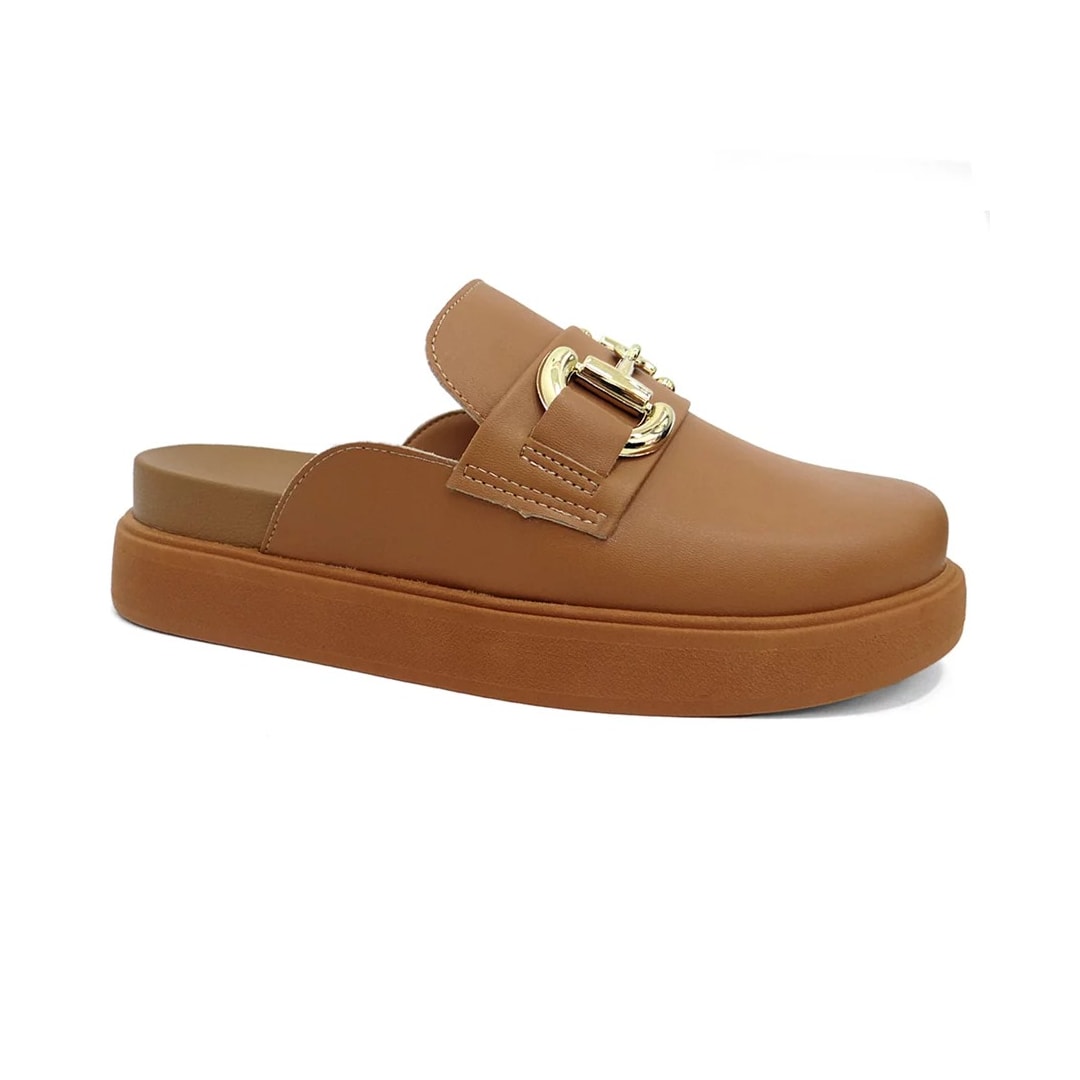 Sapato Vizzano Mule Loafer Mocassim 1434.104 Camel