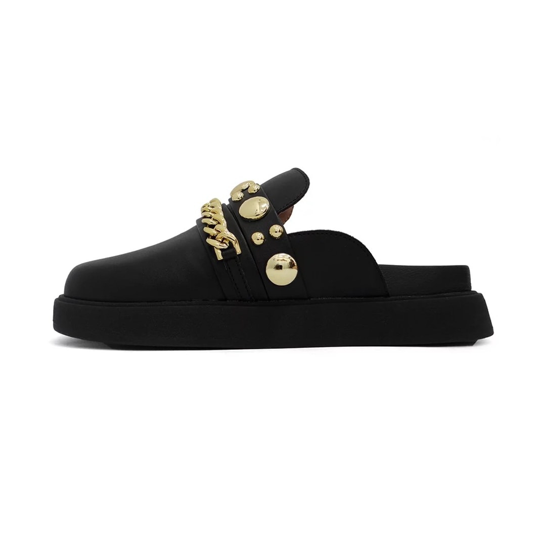 Sapato Vizzano Mule Loafer Mocassim 1434.105 Preto