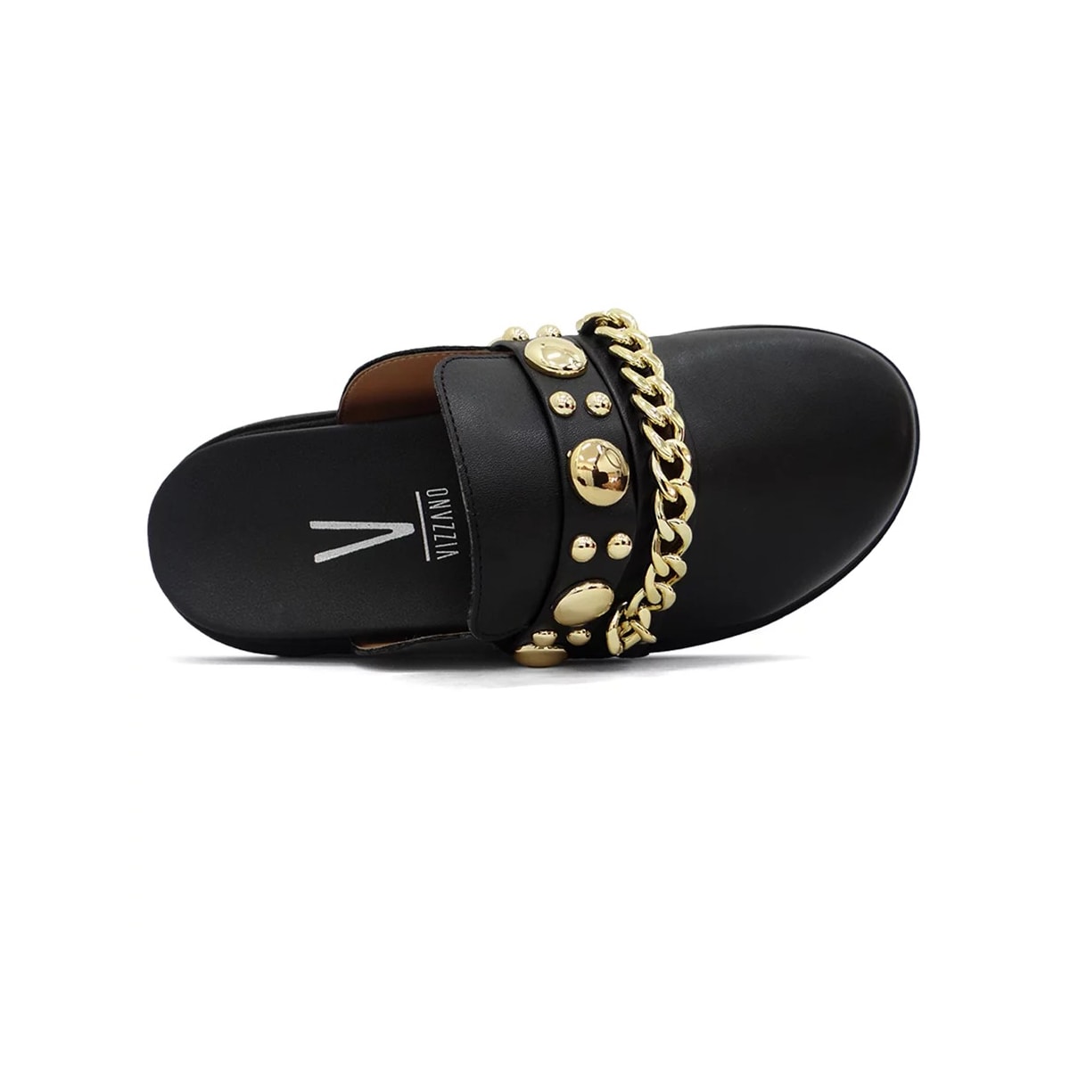 Sapato Vizzano Mule Loafer Mocassim 1434.105 Preto Sapato Vizzano Mule Loafer Mocassim 1434.105 Preto