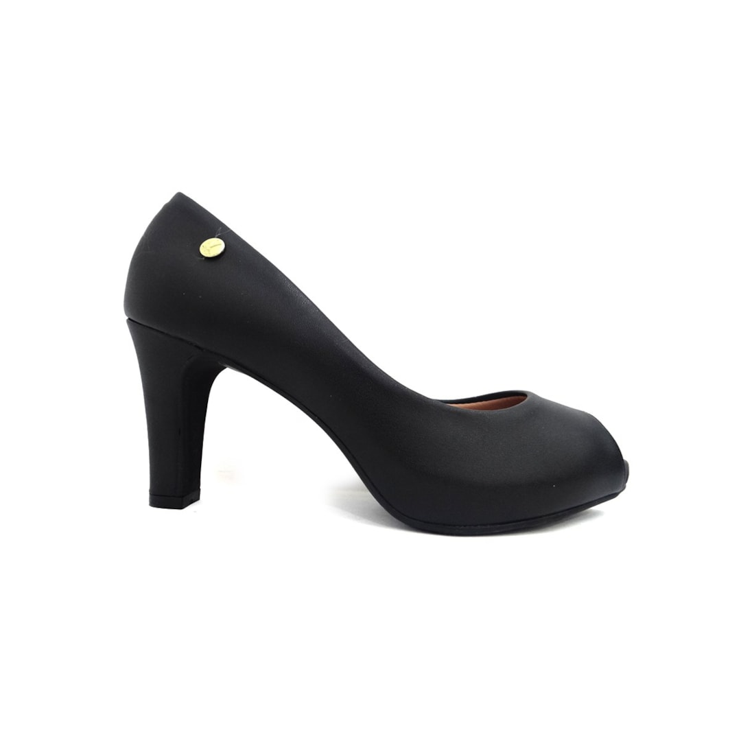Sapato Vizzano Peep Toe 1840.300 Preto Sapato Vizzano Peep Toe 1840.300 Preto
