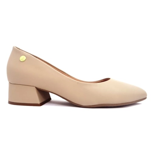 Detalhe - Sapato Vizzano Salto Baixo 1346.100 Nude