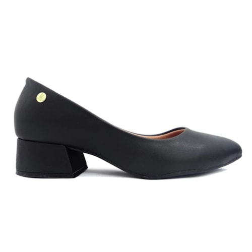 Detalhe - Sapato Vizzano Salto Baixo 1346.100 Preto