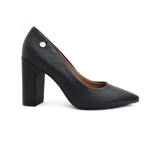 Detalhe - Sapato Vizzano Salto Bloco 1285.400 Preto