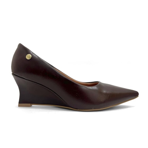 Detalhe - Sapato Vizzano Scarpin Bico Fino 1483.100 Cacau