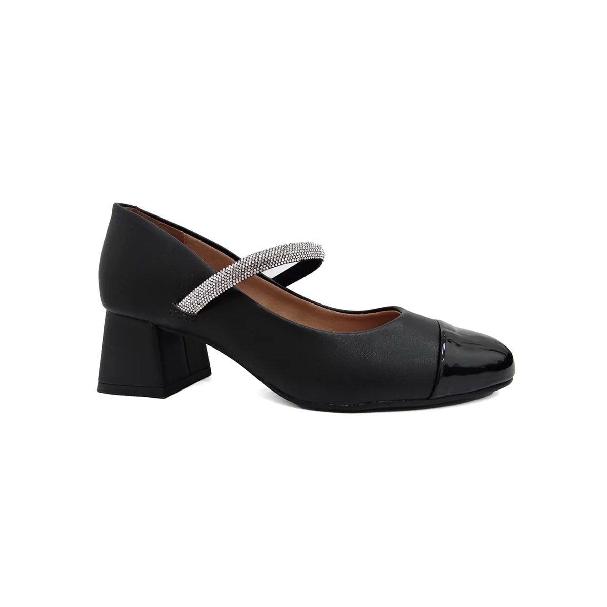 Sapato Vizzano Scarpin Salto Bloco1423.103 Preto Sapato Vizzano Scarpin Salto Bloco1423.103 Preto