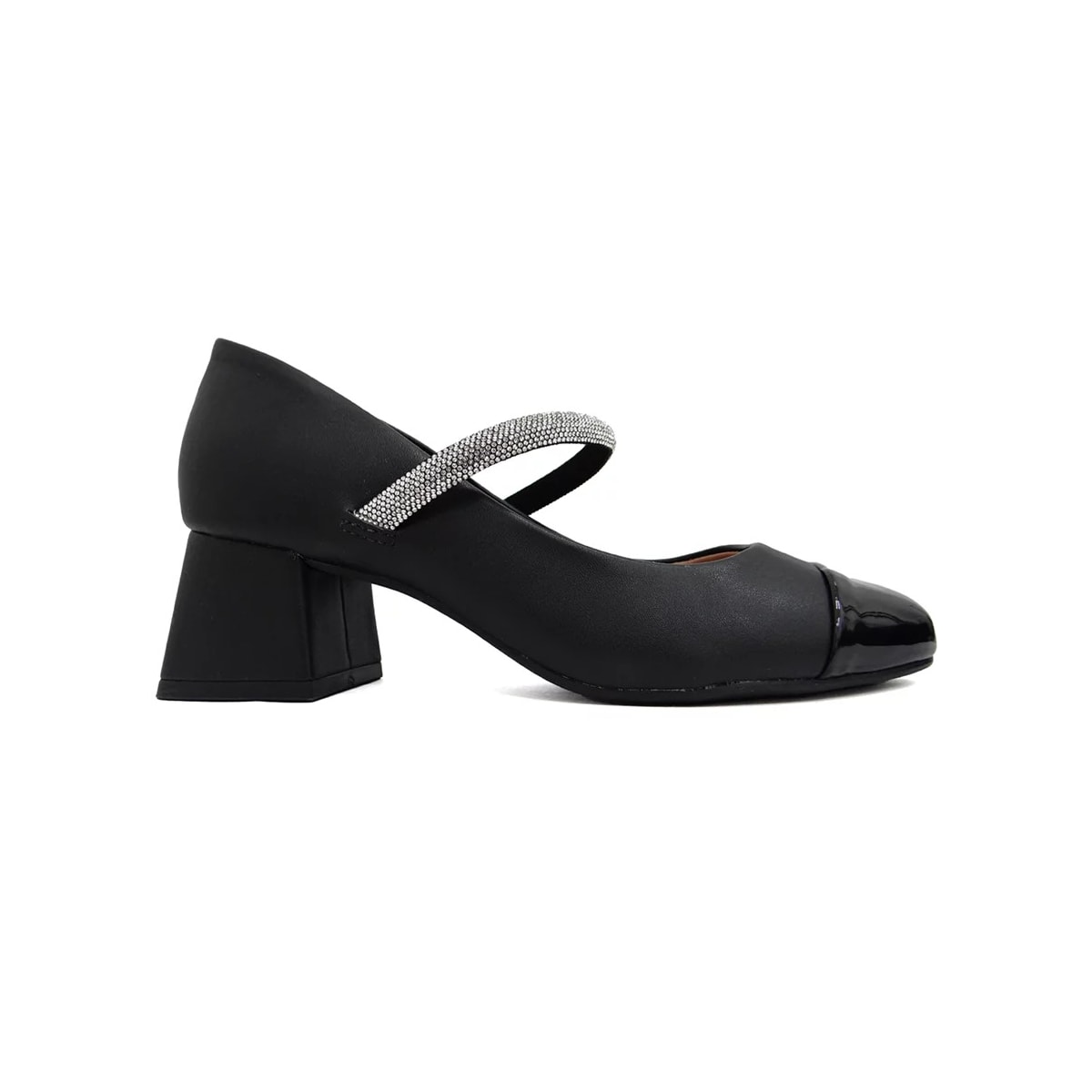 Sapato Vizzano Scarpin Salto Bloco1423.103 Preto Sapato Vizzano Scarpin Salto Bloco1423.103 Preto