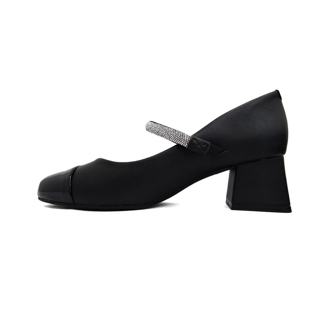 Sapato Vizzano Scarpin Salto Bloco1423.103 Preto Sapato Vizzano Scarpin Salto Bloco1423.103 Preto