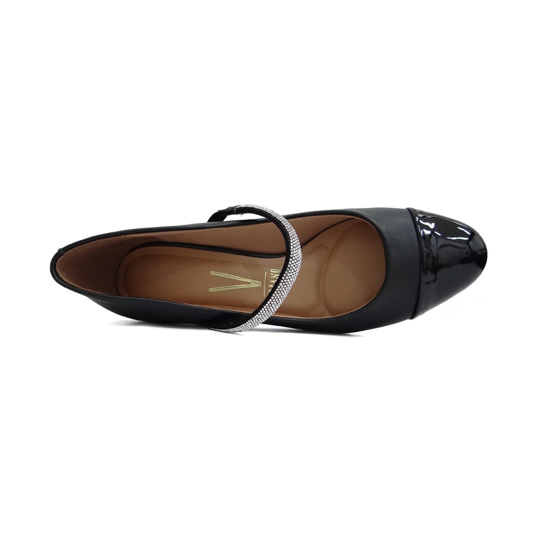 Sapato Vizzano Scarpin Salto Bloco1423.103 Preto
