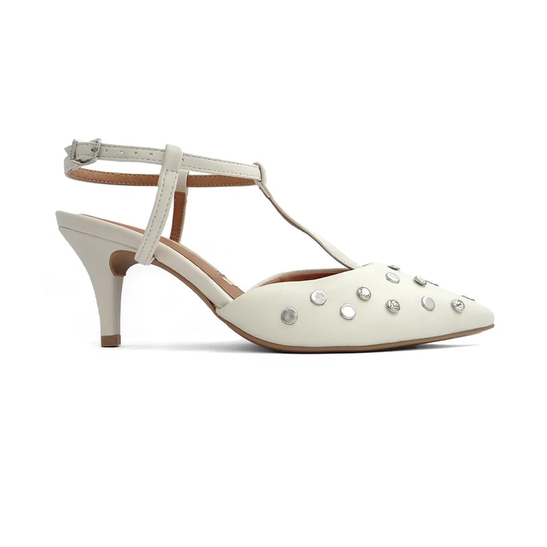 Sapato Vizzano Scarpin Slingback 1185.1121 Branco Off Sapato Vizzano Scarpin Slingback 1185.1121 Branco Off