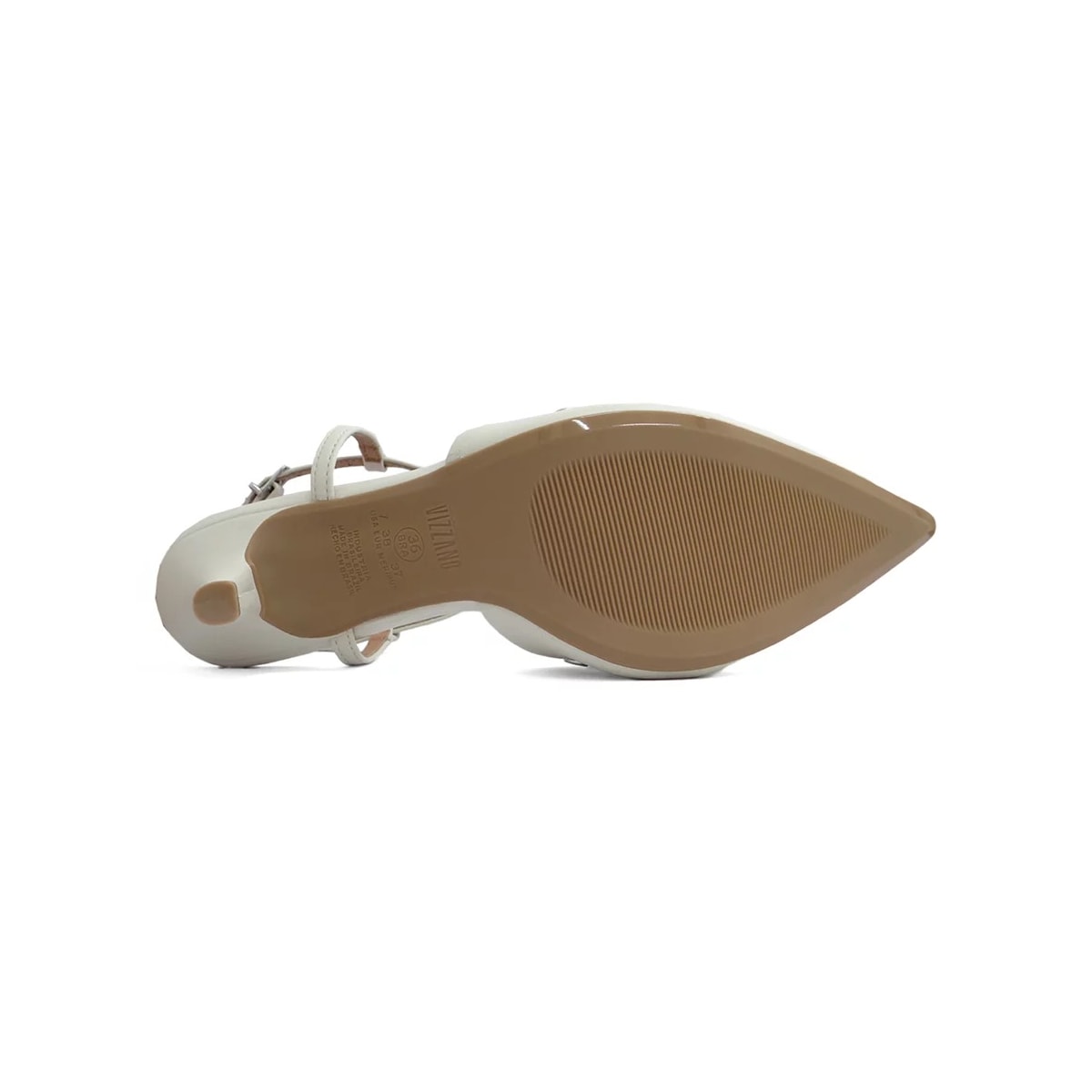 Sapato Vizzano Scarpin Slingback 1185.1121 Branco Off Sapato Vizzano Scarpin Slingback 1185.1121 Branco Off