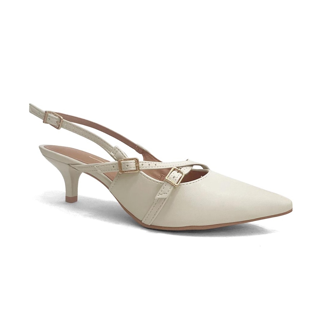 Sapato Vizzano Slingback 1122.885 Branco Off