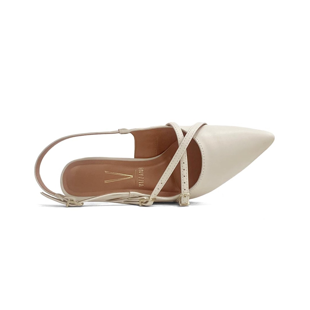 Sapato Vizzano Slingback 1122.885 Branco Off